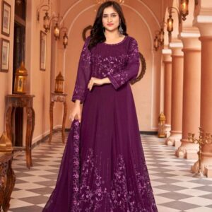 grape wine colour dress